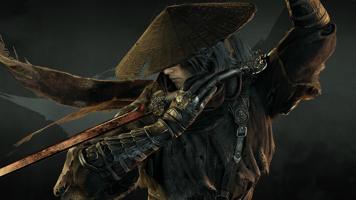 Key art of Soul drawing a rusted blade under a straw hat